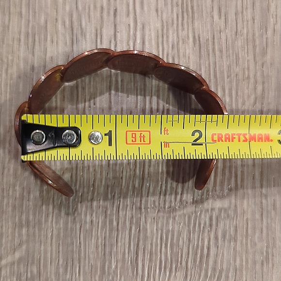 Vintage Copper Penny Handcrafted Cuff - Picture 5 of 5